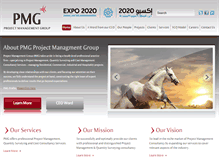 Tablet Screenshot of pmguae.com